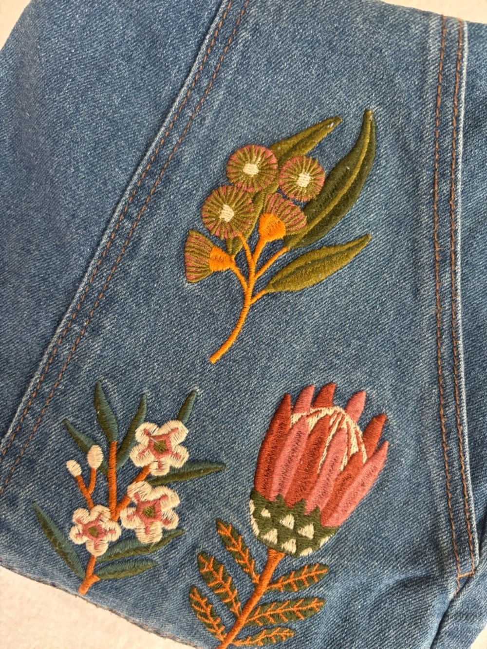 Princess Highway Blue Denim Jacket with Navy Label - Picture 9 of 10